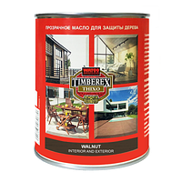 Защитное тиксотропное масло для наружных и внутренних работ Timberex Thixo, банка 1л, цвет Традиционный орех