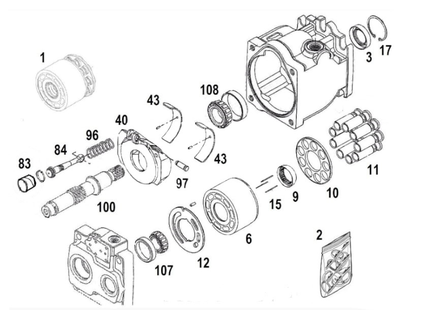 Гидронасос Sauer Danfoss JRL075