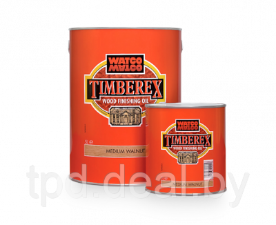 Натуральное масло для деревянных поверхностей Timberx Wood Finishing Oil, банка 0,2л, цвет Темный орех