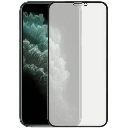 Защитное стекло 9H Matte для Apple Iphone 11 Pro Max черный (полная проклейка) матовое - фото 2 - id-p181060616