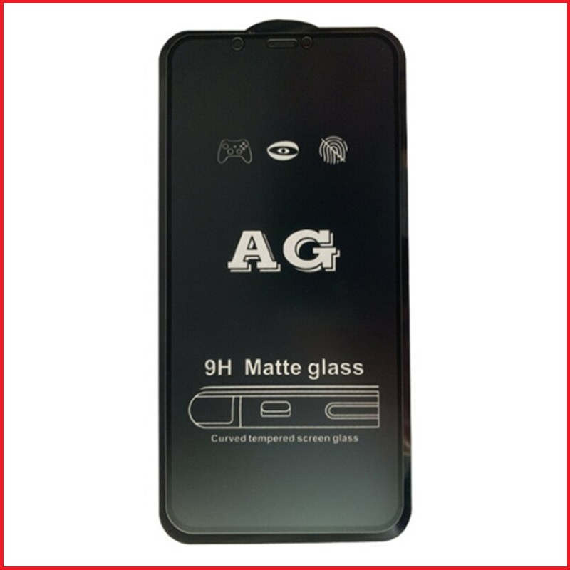 Защитное стекло 9H Matte для Apple Iphone Xs Max черный (полная проклейка) матовое