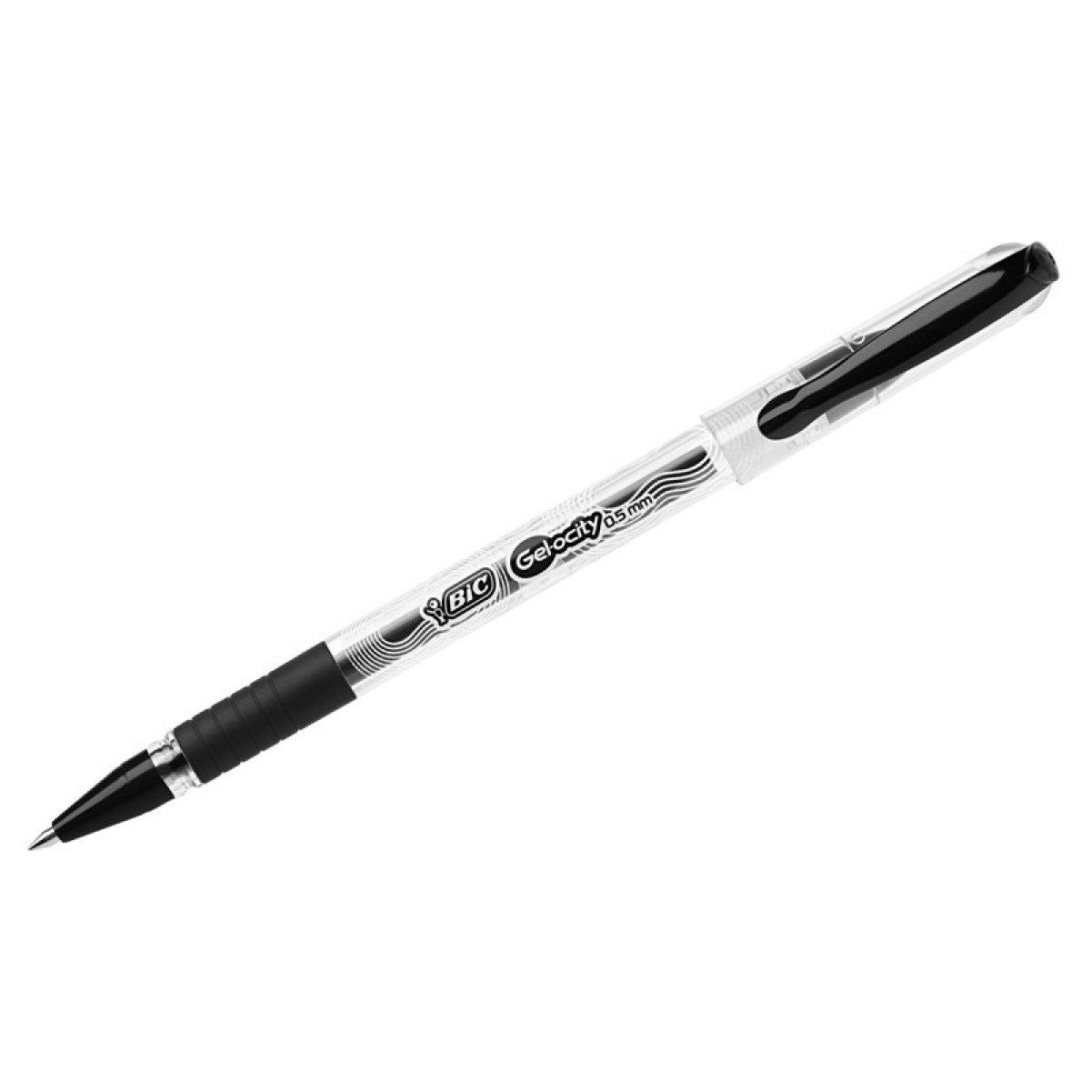 Ручка гелевая "Gelocity Stic"", черная, 0,5мм BIC (Франция) ПОДХОДИТ ДЛЯ СДАЧИ ЦТ! - фото 1 - id-p181351877