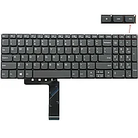 Клавиатура для ноутбука Lenovo IdeaPad 340s-15 серая, без кнопки включения
