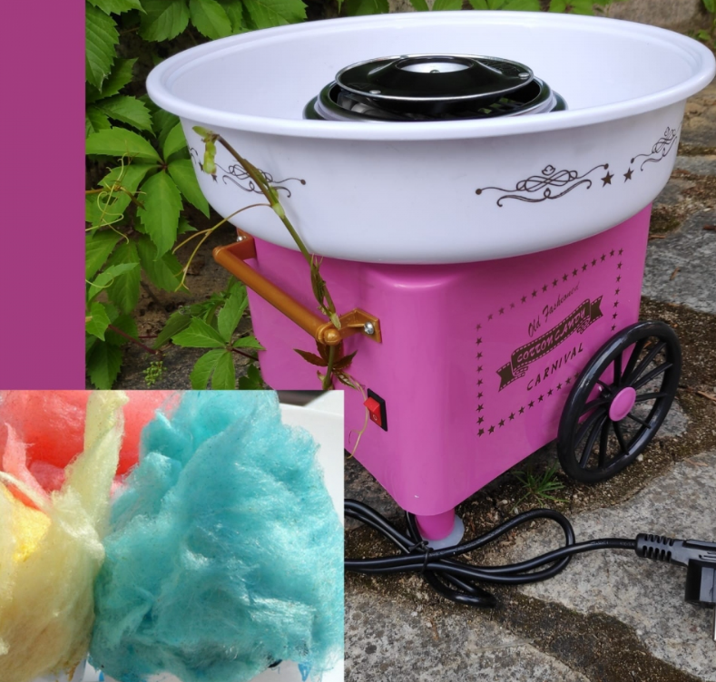 Аппарат для приготовления сладкой сахарной ваты RETRO Cotton Candy "CARNIVAL", 500 W, фото 1