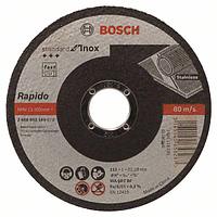 Отрезной круг, прямой, Standard for Inox - Rapido Bosch WA 60 T BF, 115 mm, 22,23 mm, 1,0 mm (2608603169)