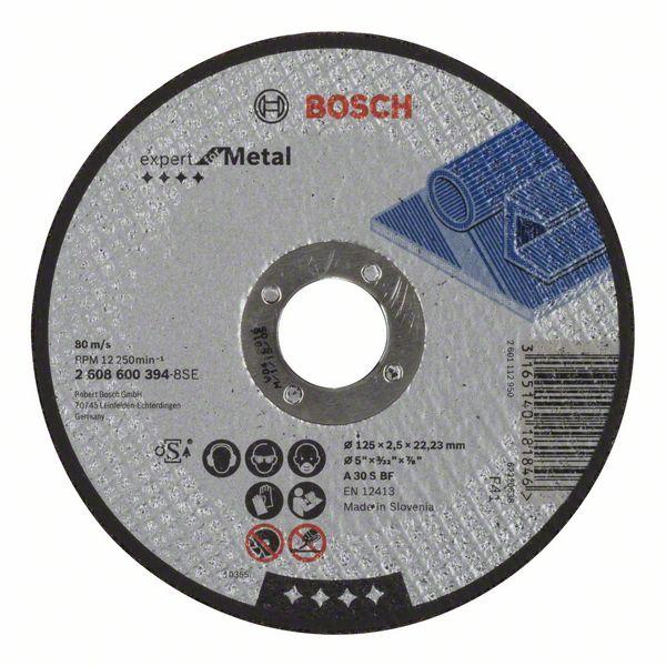Отрезной круг, прямой, Expert for Metal Bosch A 30 S BF, 125 mm, 2,5 mm (2608600394) Bosch - фото 1 - id-p181370281