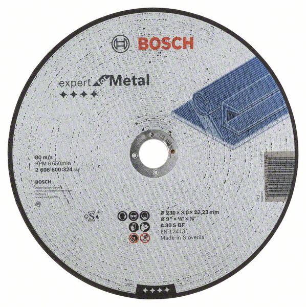 Отрезной круг, прямой, Expert for Metal Bosch A 30 S BF, 230 mm, 3,0 mm (2608600324) Bosch - фото 1 - id-p181370288
