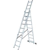 Лестница алюминиевая трёхсекционная NV 123, Ступени 3×9 1230309