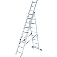Лестница алюминиевая трёхсекционная NV 123, Ступени 3×10 1230310