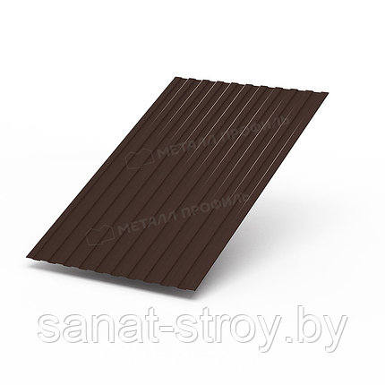 Профилированный лист С-8х1150-A (VikingMP_Д-01-8017-0,45) RAL 8017/8017 Коричневый шоколад двухсторонний, фото 2
