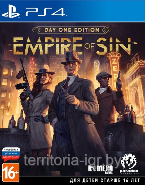 Игровой Диск PS4|PS5  Empire of Sin Издание первого дня  (Русские субтитры)