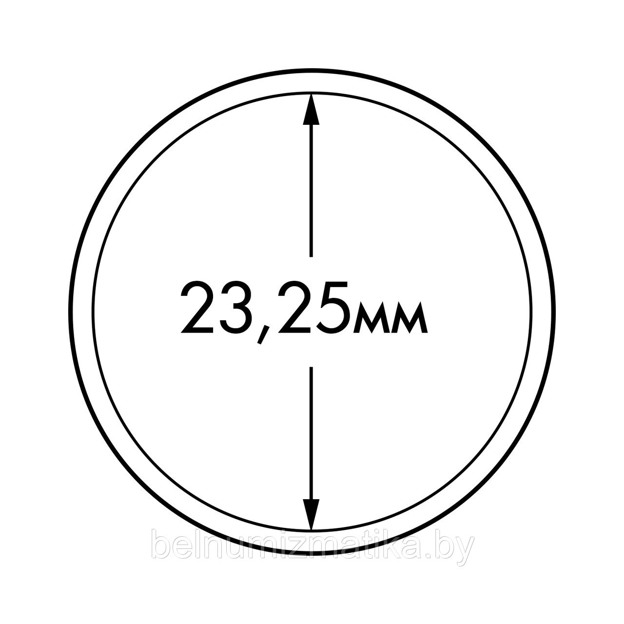 Капсула "ULTRA Perfect Fit" для монет 1 евро Ø 23,25 мм, LEUCHTTURM, 365291