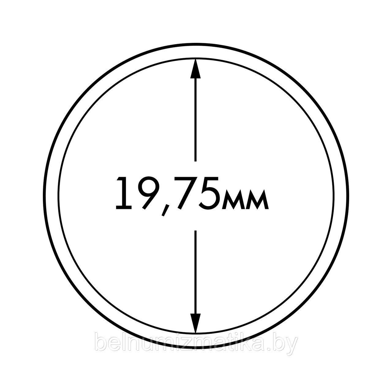 Капсула "ULTRA Perfect Fit" для монет 10 евроцентов Ø 19,75 мм, LEUCHTTURM, 365288