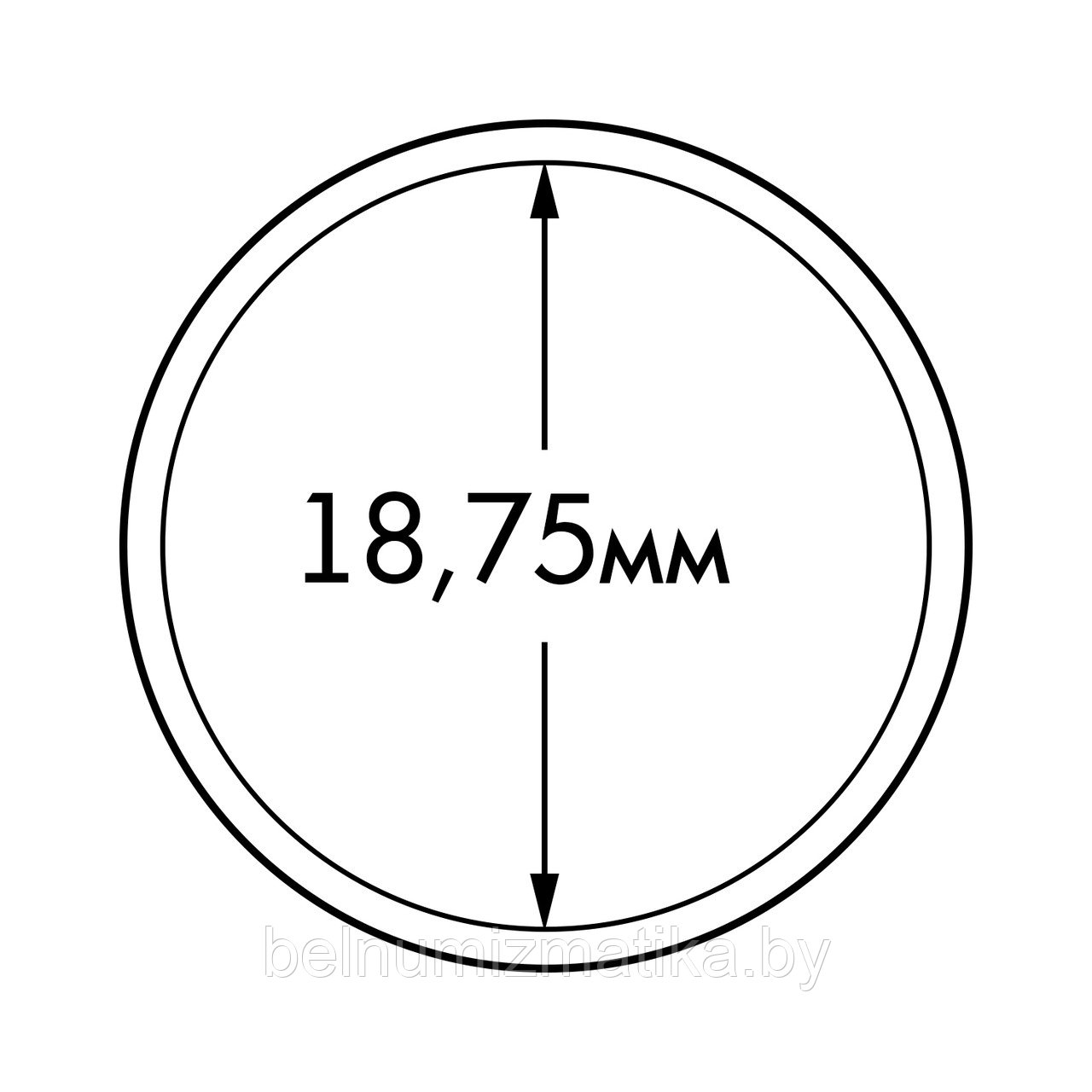Капсула "ULTRA Perfect Fit" для монет 2 евроцента Ø 18,75 мм, LEUCHTTURM, 365286