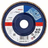 Лепестковый круг Standard or Metal, прямое исполнение, пластмассовая прокладка, ?125 K120 Bosch (2608601277)
