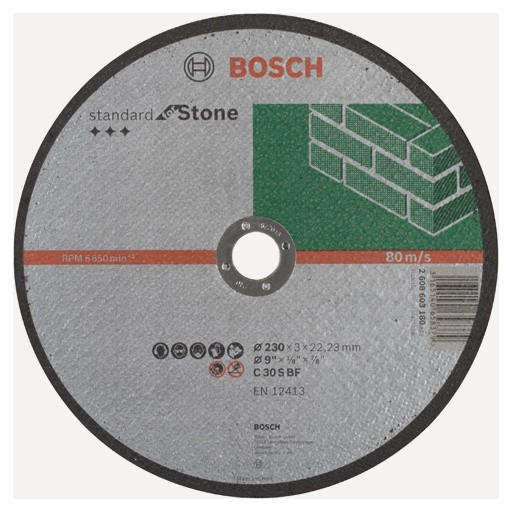 BOSCH Круг отрезной прямой SfS 230-30-2223 по камню (2608603180) Bosch - фото 1 - id-p181371460
