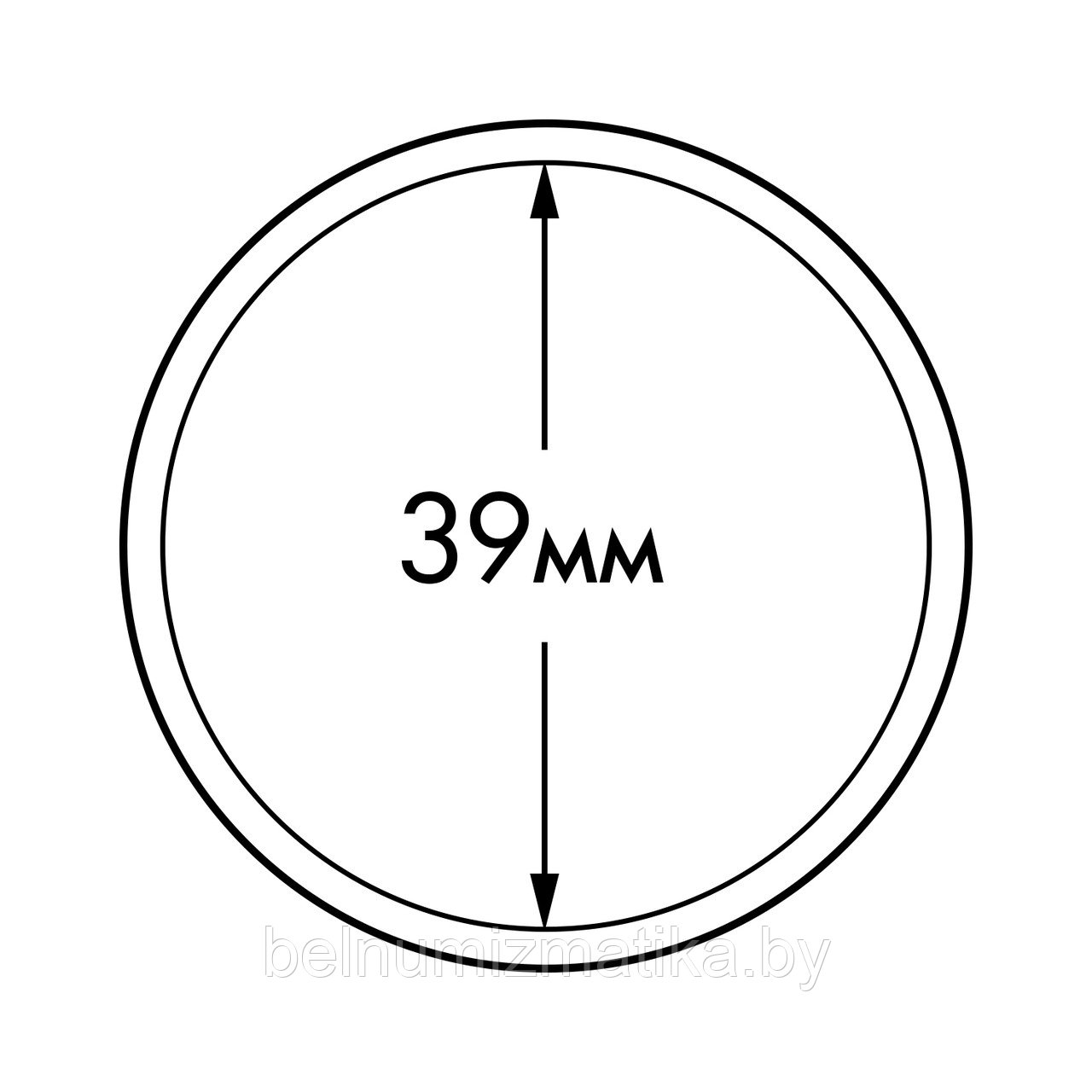 Капсула "ULTRA Perfect Fit" для серебряных монет 1 oz Ø 39.00 мм, LEUCHTTURM, 365298