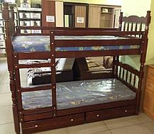 Двухъярусная кровать Соня массив сосны без ящиков (3 варианта цвета) фабрика Браво, фото 2