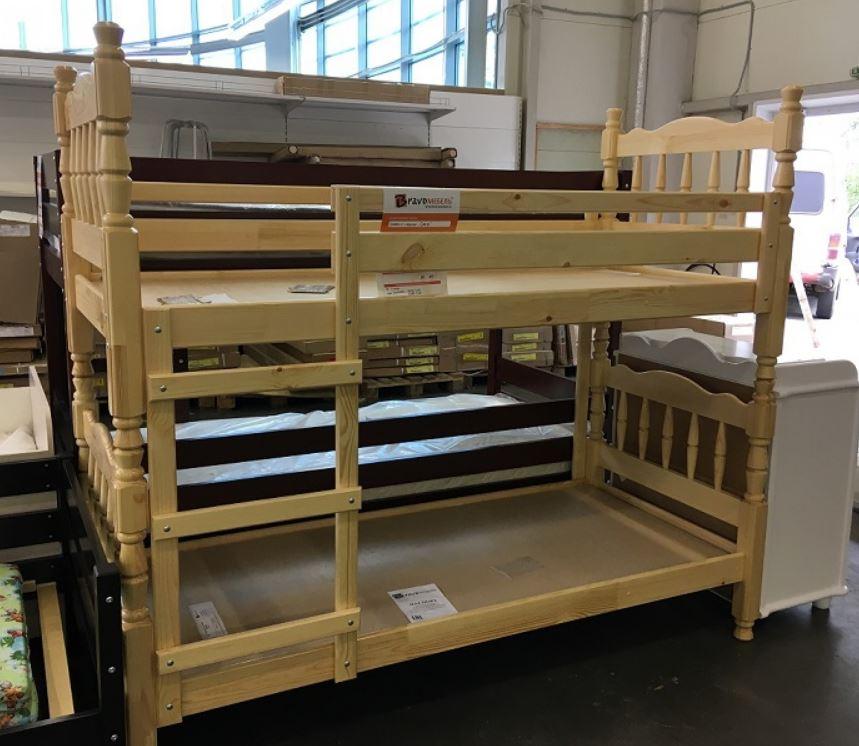 Двухъярусная кровать Соня массив сосны с ящиками (3 варианта цвета) фабрика Браво - фото 4 - id-p181386283