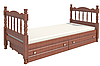 Детская кровать Аленка массив сосны с основанием (2 варианта цвета) фабрика Браво, фото 2