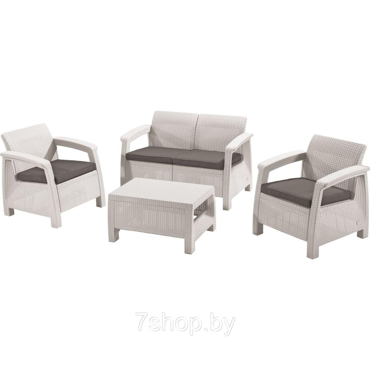 Набор уличной мебели CORFU II SET белый
