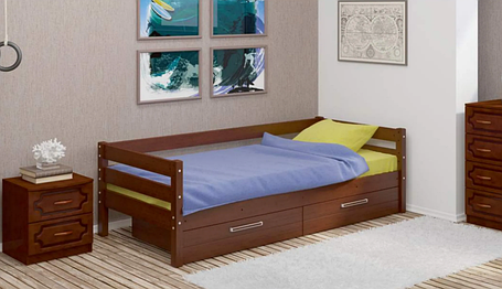 Кровать Глория с ящиками массив сосны (3 варианта цвета) фабрика Браво, фото 2