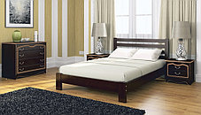 Кровать Вероника 160 массив  с основанием фабрика Браво  - 4 варианта цвета, фото 3