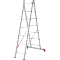 Лестница-стремянка Новая высота NV 222 алюминиевая двухсекционная 2x7 ступеней