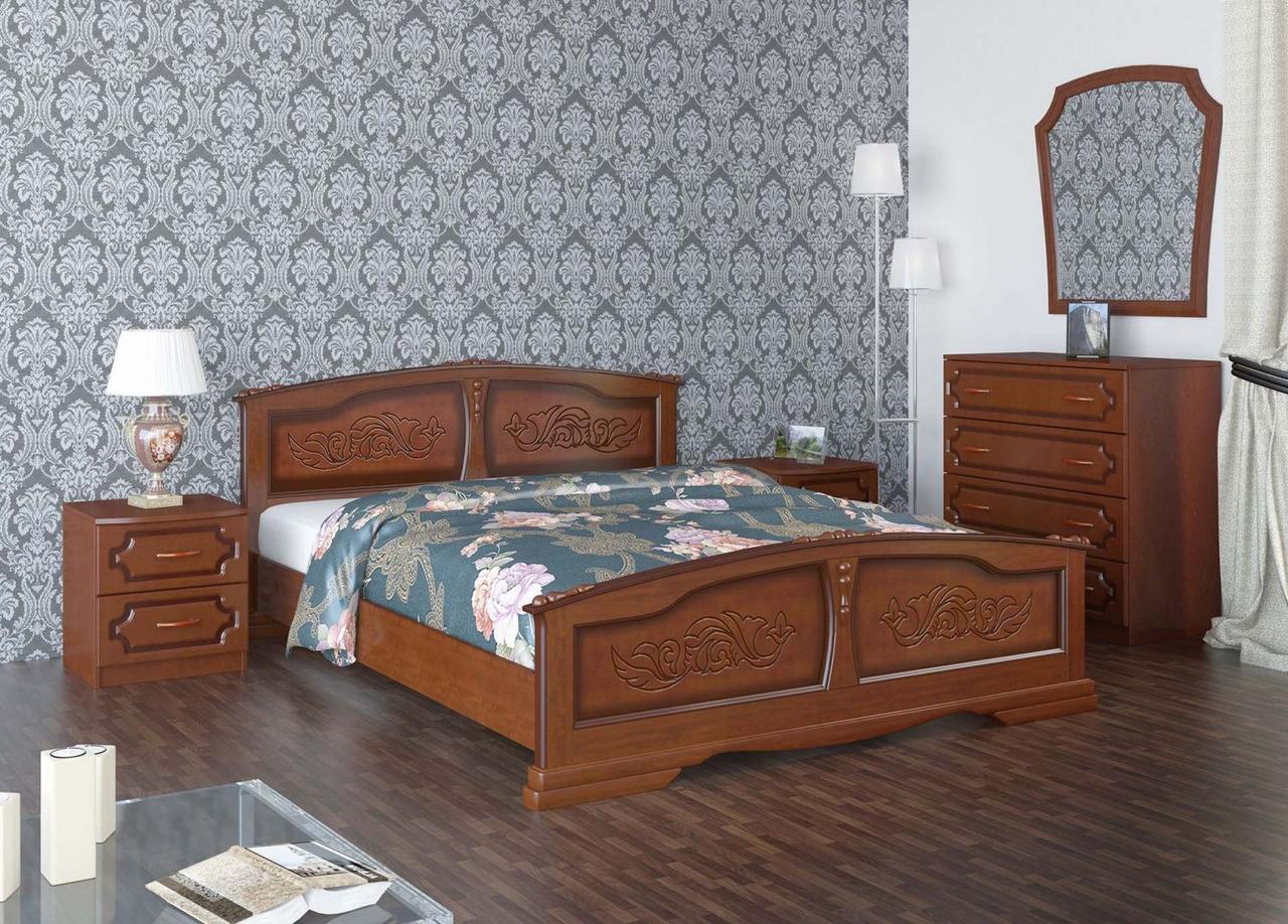 Кровать Елена 160 массив с основанием фабрика Браво - 4 варианта цвета - фото 1 - id-p181394879