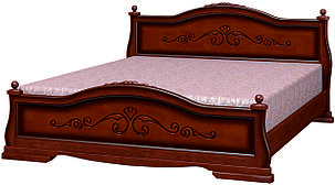Кровать Карина 1 160 массив с основанием фабрика Браво  - орех, фото 2