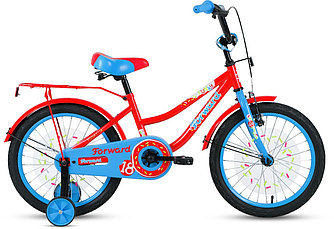 Детский велосипед Forward FUNKY 18 (10.5 quot; рост) красный/голубой 2021 год (1BKW1K1D1025)