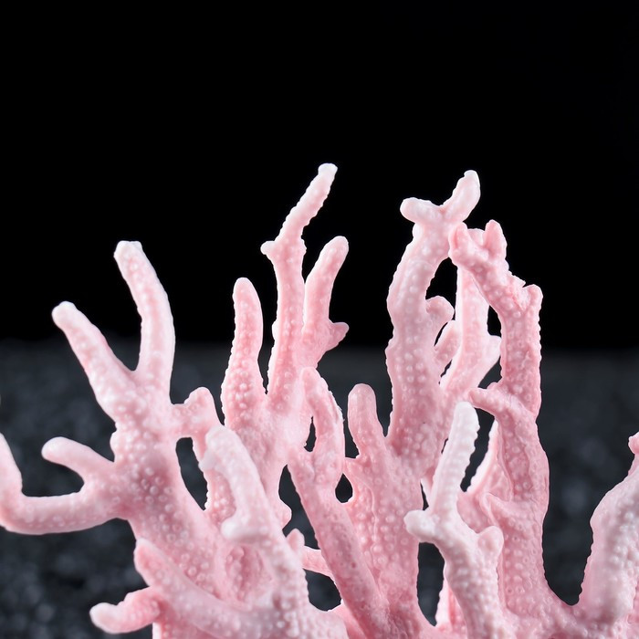 Коралл пластиковый малый 17 х 6 х 13 см, розовый - фото 3 - id-p181403248