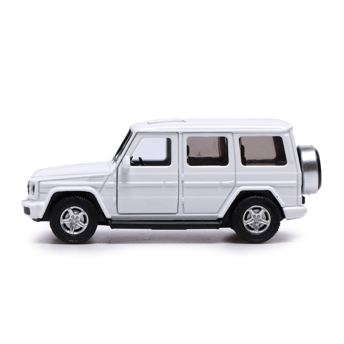 Машина металлическая MERCEDES-BENZ G350D, 1:42, инерция, открываются двери, цвет белый - фото 2 - id-p181407801