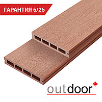 Террасная доска ДПК Outdoor 3D 150*25*4000 мм. NEVADA/CALIFORNIA красное дерево