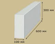 Блок силикатный из ячеистого бетона перегородочный под клей 100х250х600мм, фото 2