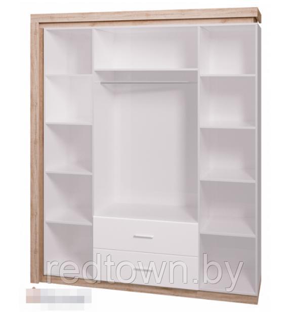 Шкаф для одежды с ящиками 4-х дверный без зеркал: 1824 - фото 2 - id-p181437381