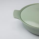 Cотейник чугунный с крышкой с двумя ручками 28 см цвет зеленый BergHOFF 3900043, фото 2