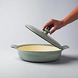 Cотейник чугунный с крышкой с двумя ручками 28 см цвет зеленый BergHOFF 3900043, фото 3