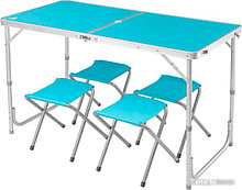 Стол со стульями Coyote HKTB-1002 (голубой)