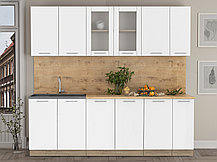 Кухня Мила стандарт  2,3 м белая - много цветов и комбинаций! фабрика Интелиния, фото 2