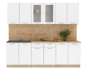 Кухня Мила стандарт 2,4 м белая - много цветов и комбинаций!фабрика Интерлиния