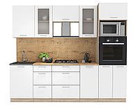 Кухня Мила стандарт 2,5 ВТ белая - много цветов и комбинаций! фабрика Интерлиния