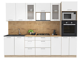 Кухня Мила стандарт 2,8 ВТ белая - много цветов и комбинаций! фабрика Интерлиния