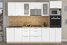 Кухня Мила стандарт 2,8 ВТ белая - много цветов и комбинаций! фабрика Интерлиния, фото 2