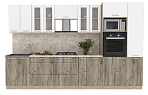 Кухня Мила стандарт 3,4 ВТ белая - много цветов и комбинаций! фабрика Интерлиния, фото 2