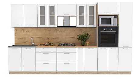 Кухня Мила стандарт 3,6 ВТ белая - много цветов и комбинаций! фабрика Интерлиния, фото 2
