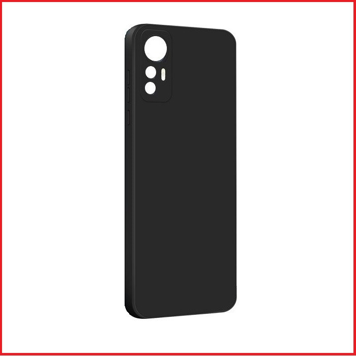 Чехол-накладка для Xiaomi 12 pro (силикон) черный с защитой камеры - фото 1 - id-p181439702