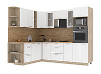 Угловая кухня Мила стандарт 1,88х2,6 ВТ белая - много цветов и комбинаций- фабрика Интерлиния