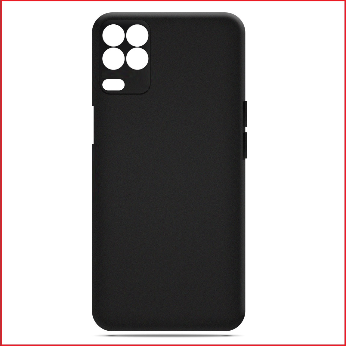 Чехол-накладка для Realme 8 5G (силикон) черный с защитой камеры