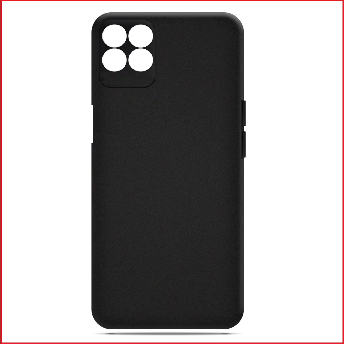 Чехол-накладка для Realme 8i (силикон) черный с защитой камеры